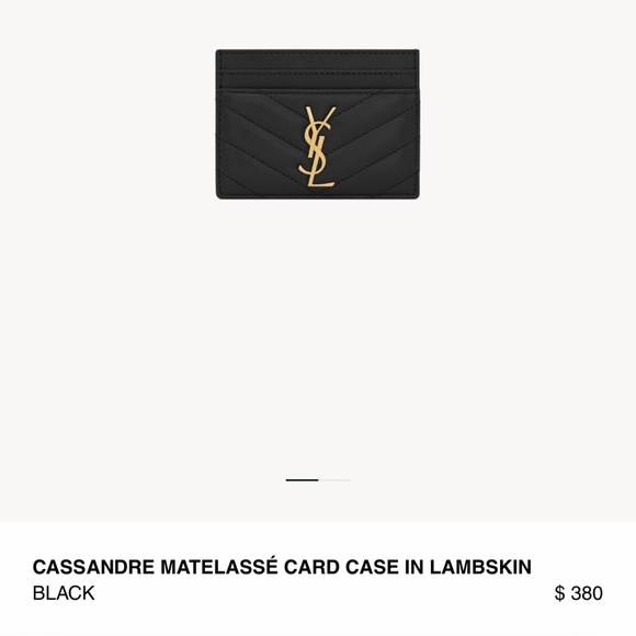 Saint Laurent CASSANDRE MATELASSÉ CARD CASE - Picture 4 of 4